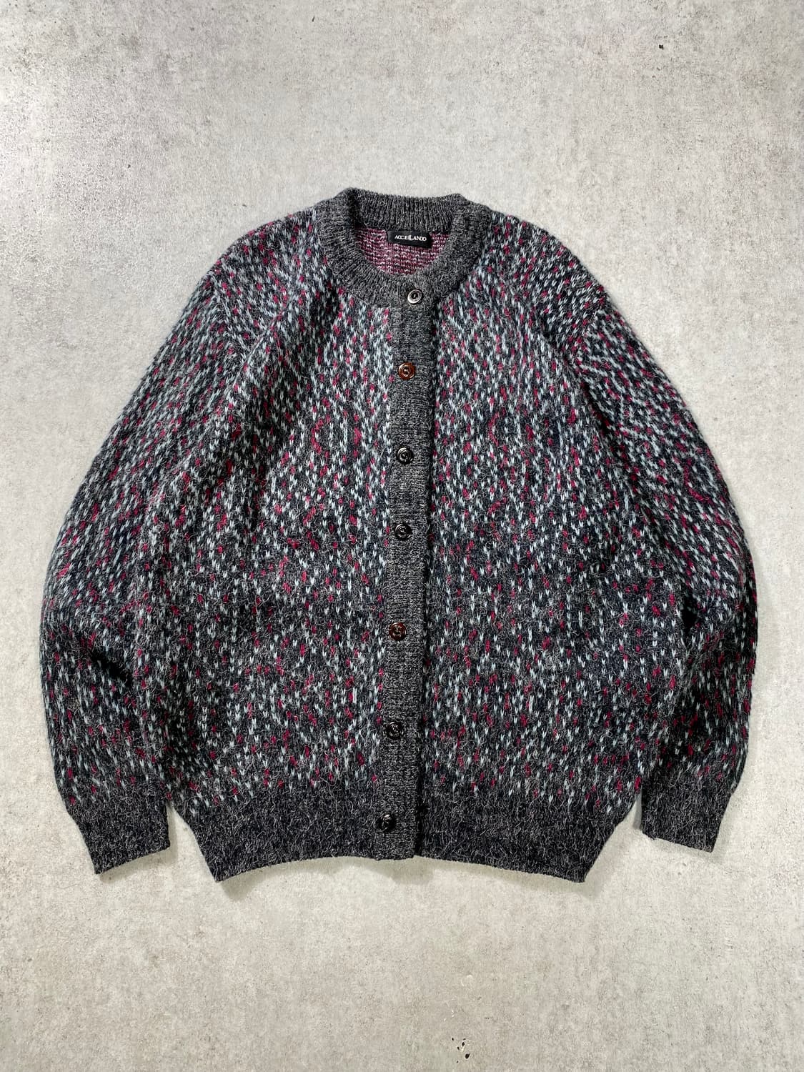 [L] Vintage 빈티지 에스닉 모헤어 울 니트 가디건 상품이미지1