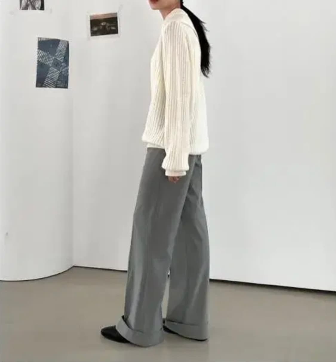 모어댄파라다이스 컷아웃 니트 상품이미지6