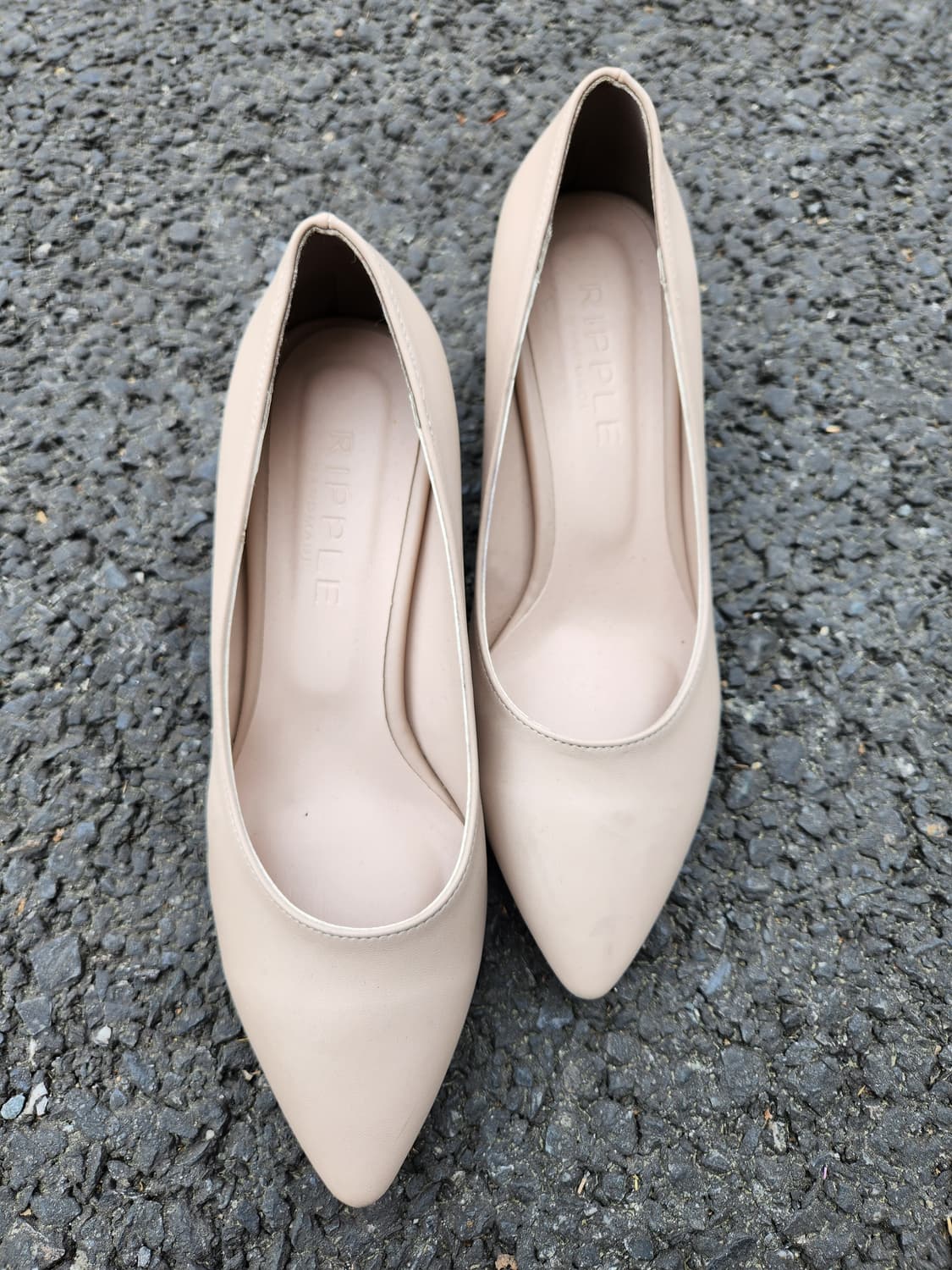 RIPPLE 베이지색 여성 펌프스힐 구두 235 상품이미지1