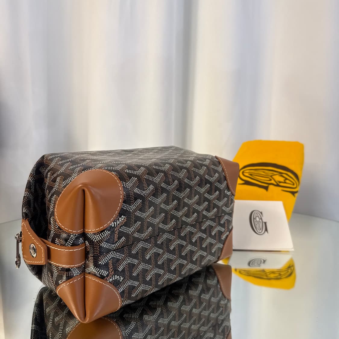 고야드 보잉 25 토일렛 백 블랙 탄 상품이미지9