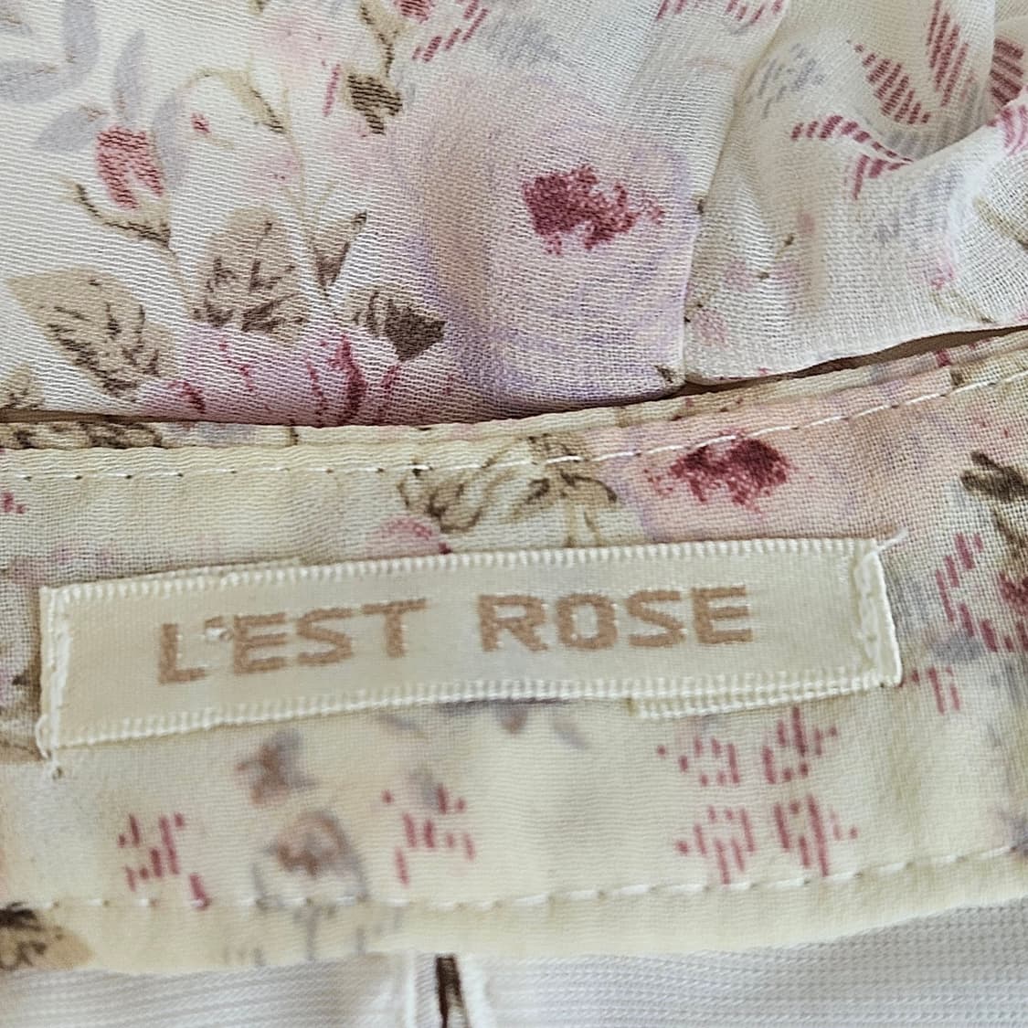 L'EST ROSE(레스트로즈) 로즈 플라워 쉬폰 원피스 상품이미지9