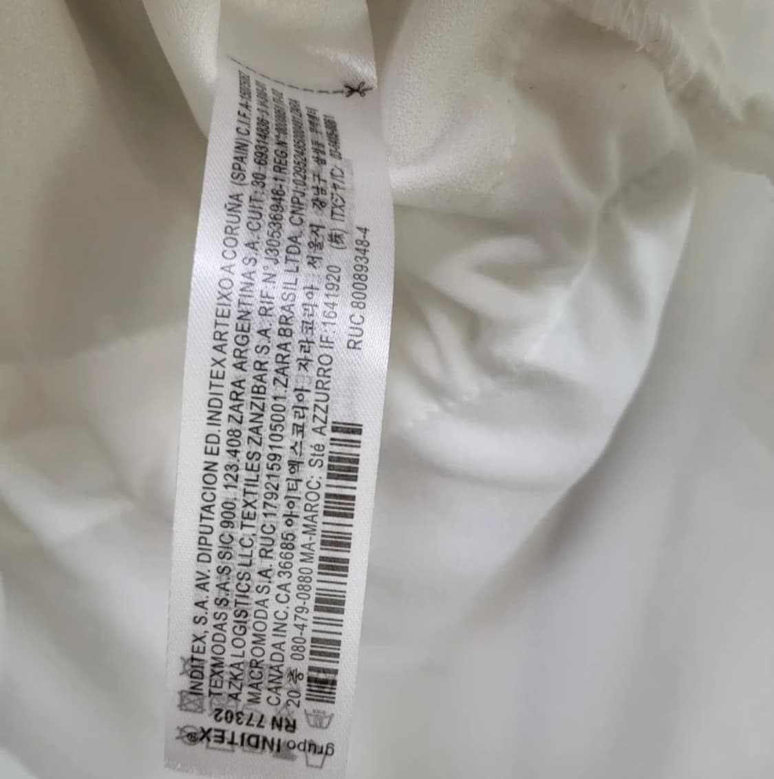 새제품세일!자라 화이트 오버사이즈 블라우스 free 상품이미지3