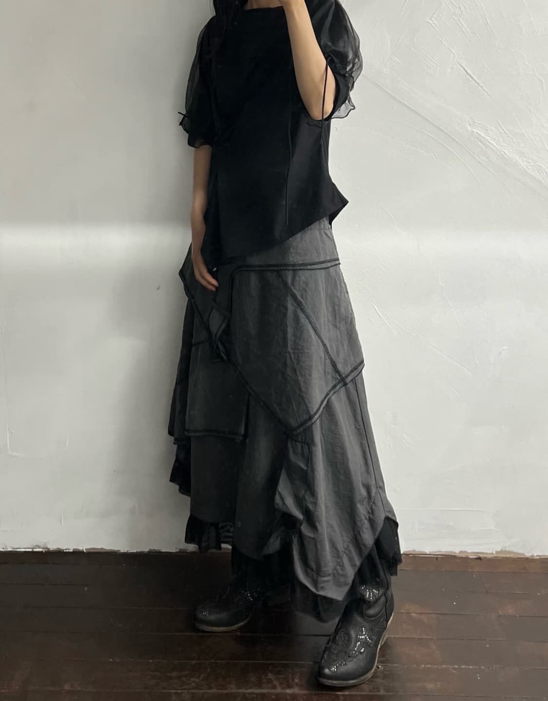 vtg lace skirt 상품이미지6