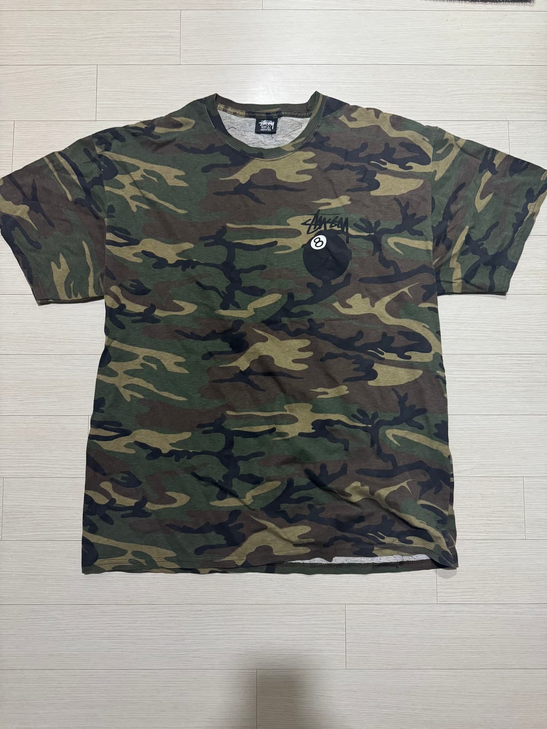 (L)스투시 8볼 티셔츠 카모 상품이미지1