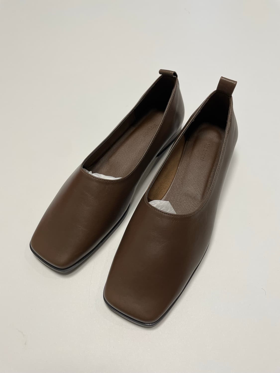 문달 moondal 토스트 플랫 슈즈 245 브라운 새상품 판매 상품이미지1