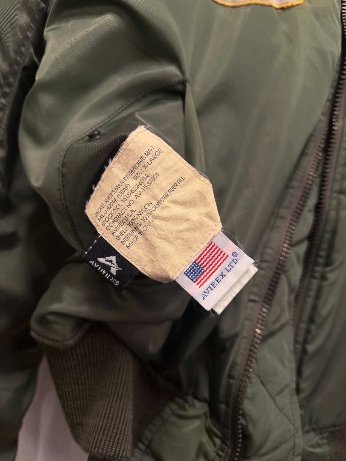 (L) AVIREX 아비렉스 Lennie’s Man MA-1 Flight 상품이미지9