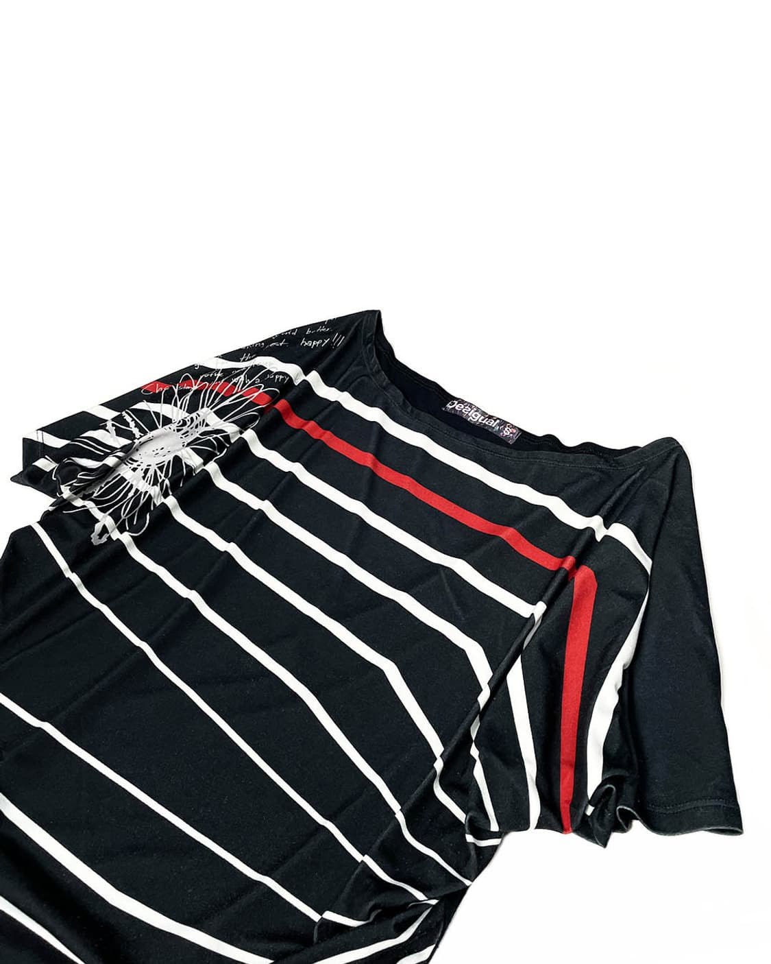 Desigual 스트라이프 드레이프 티셔츠 상품이미지5