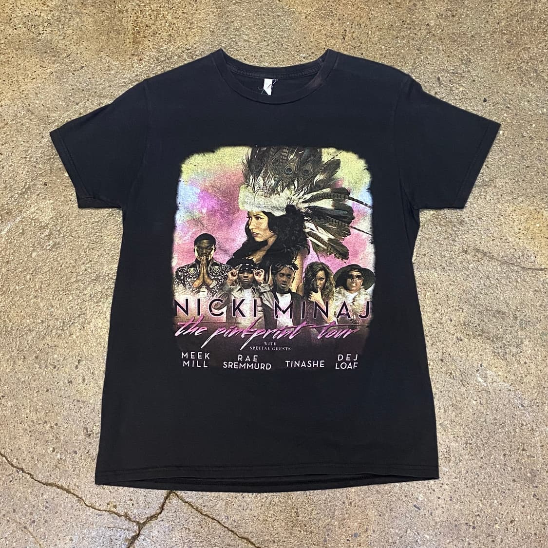 미국 빈티지 니키미나즈 NIKI MINAJ 투어티 락티셔츠 반팔티 상품이미지1