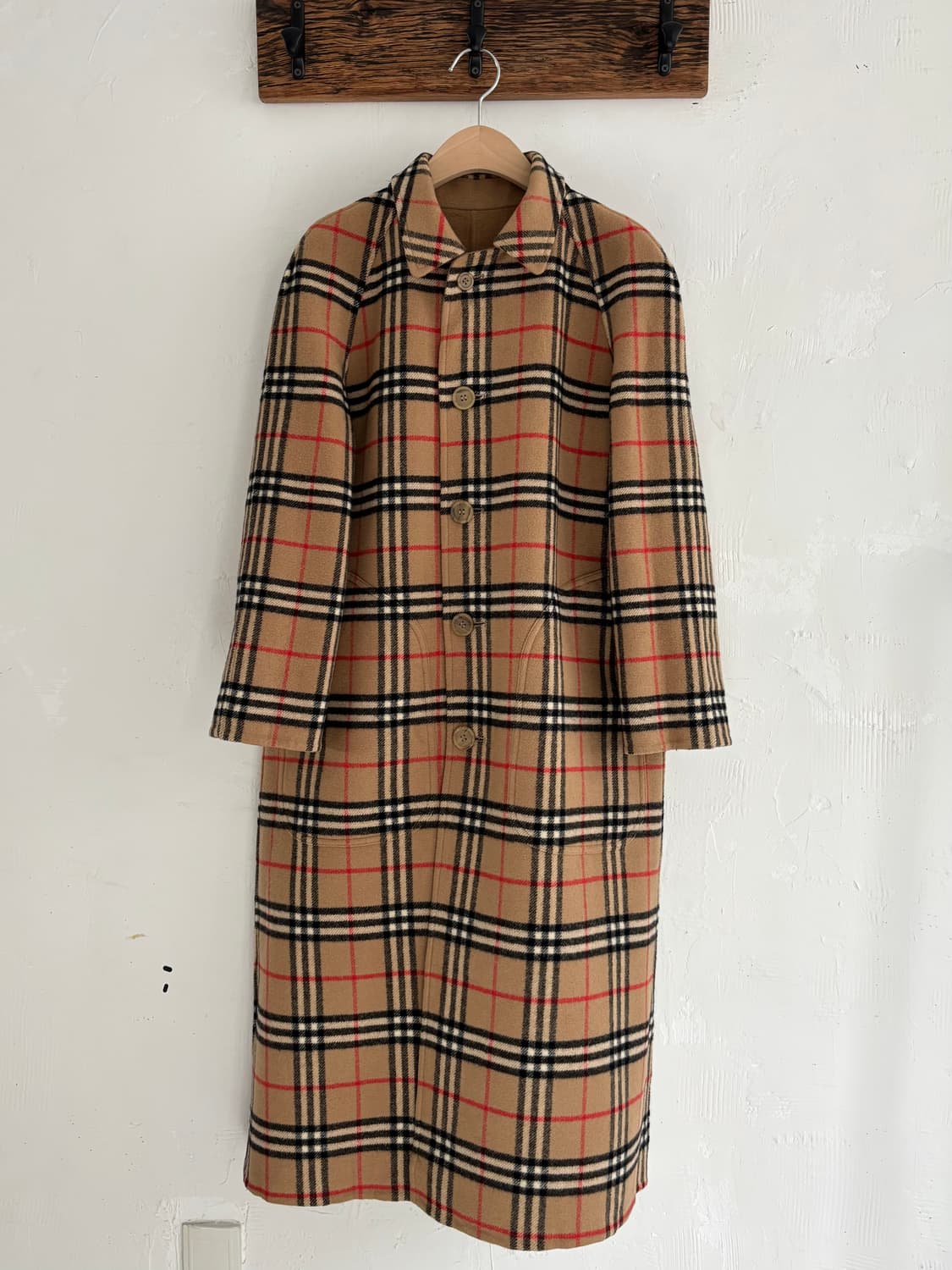Burberry 버버리 리버시블 체크 울 코트 상품이미지5