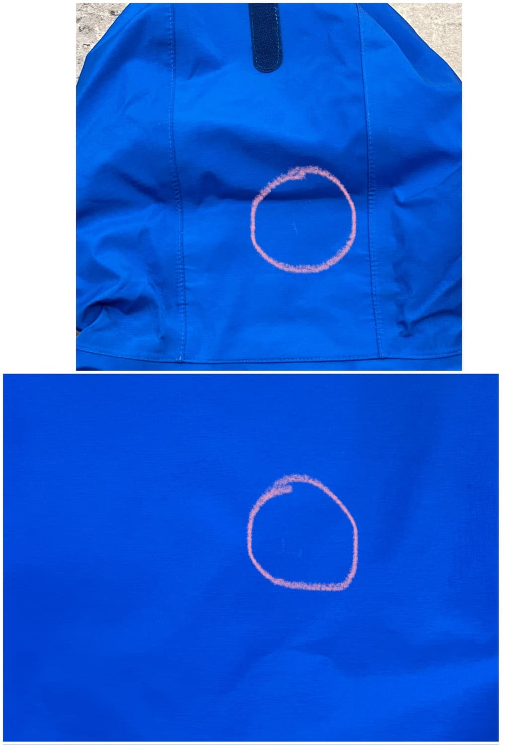 몽벨 후드 바람막이 자켓 블루 키즈 160 #csz2842 상품이미지8