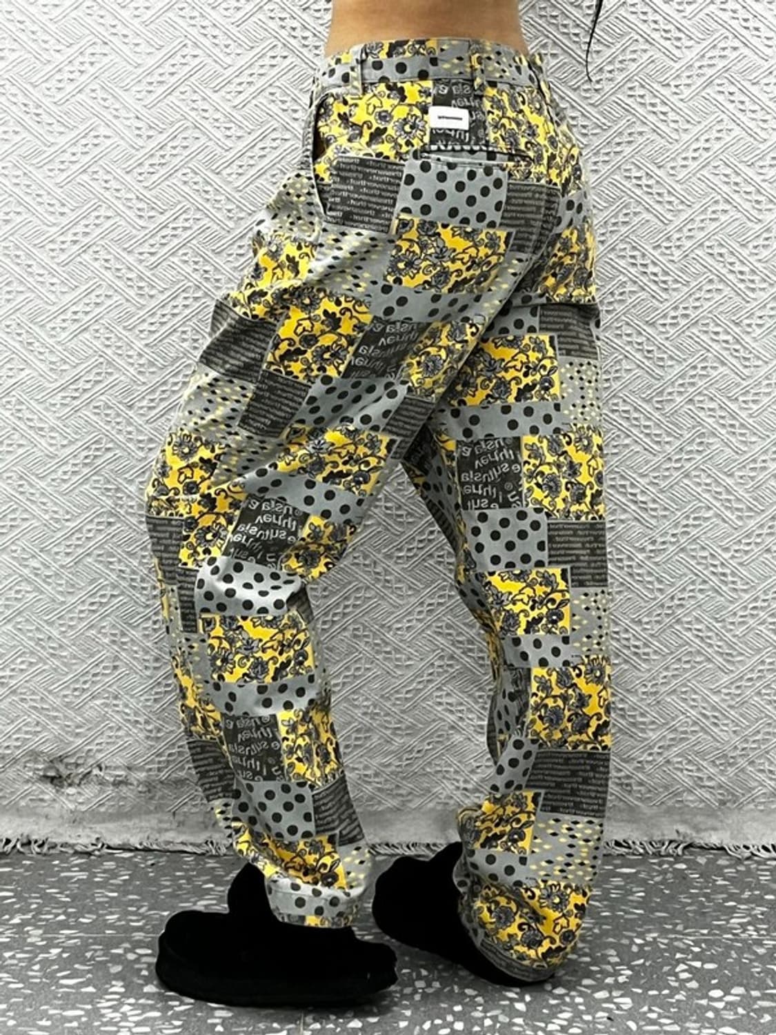 디스이즈네버댓 스트릿 펑크 키치 에스닉 패턴 코튼팬츠 M C10880 상품이미지1