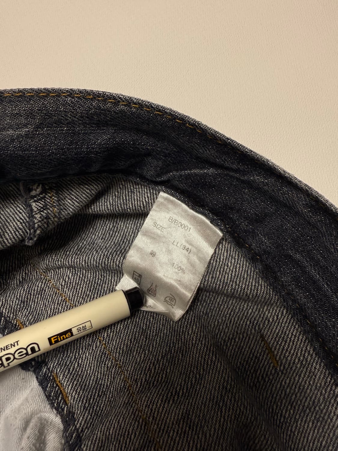 Blowbyblue 빈티지 워싱 데님팬츠 상품이미지4