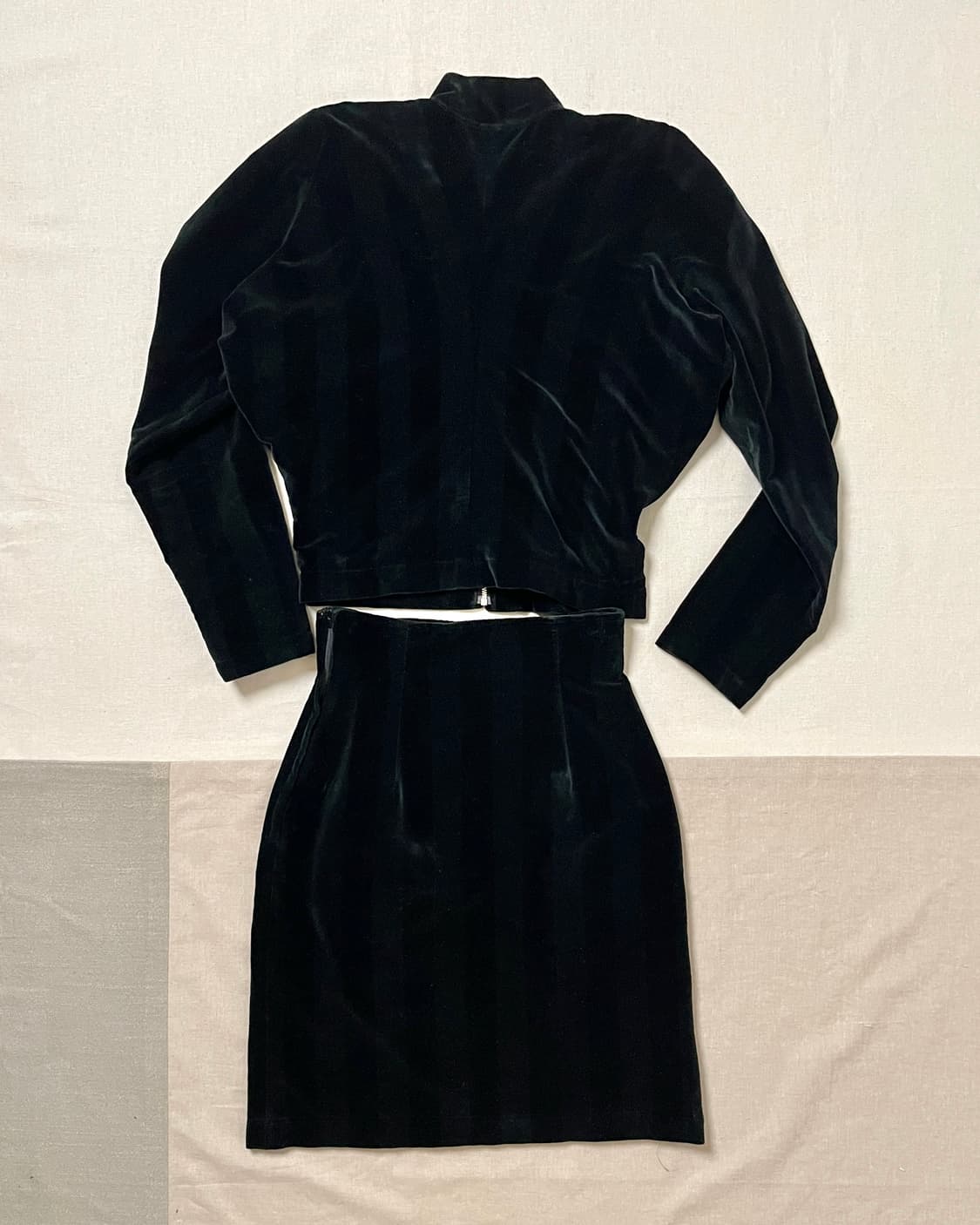 90s 꼼데가르송 벨벳 스트라이프 셋업 comme des garcons 상품이미지3