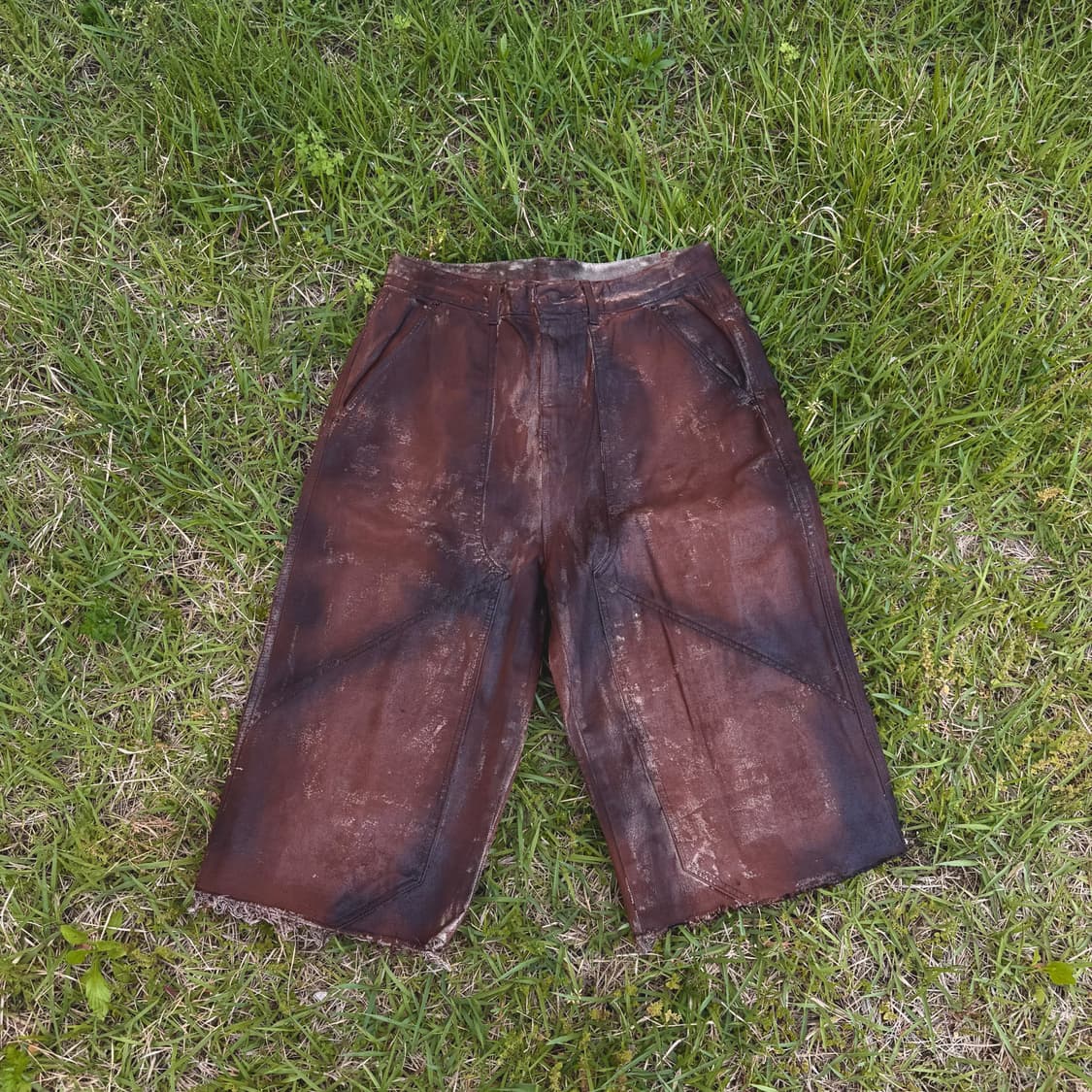 Vintage Rust Coated half pants  상품이미지2