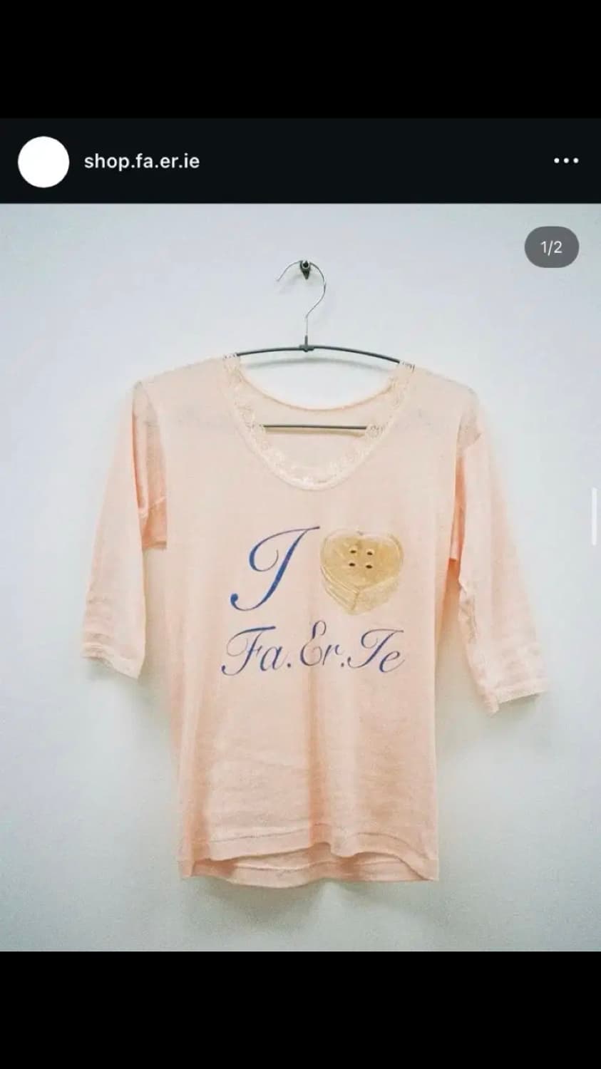 샵페어리 lace T-shirt (pink) - (구버전) 상품이미지1