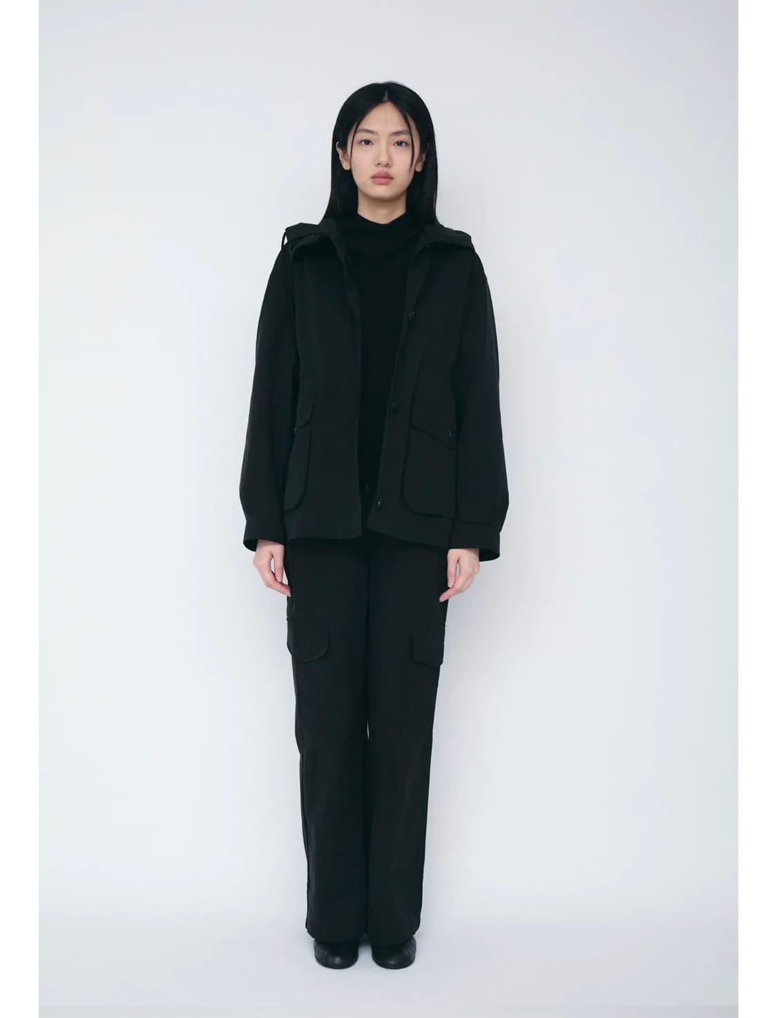 코스모스 FIELD HALF COAT (BLACK) M 상품이미지5