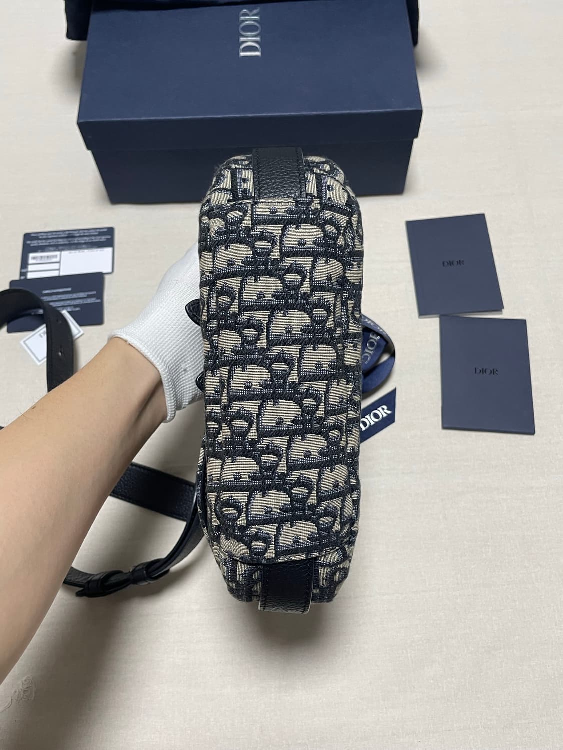 디올 오블리크 자카드 새들 크로스백 [os] 상품이미지6