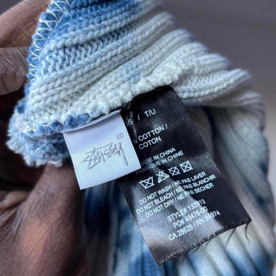 스투시 타이다이 리브 비니 블루 상품이미지3