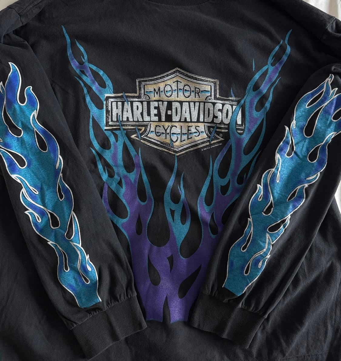 [XL] 90s-00s 빈티지 할리데이비슨 플레임 롱슬리브 티셔츠 상품이미지2