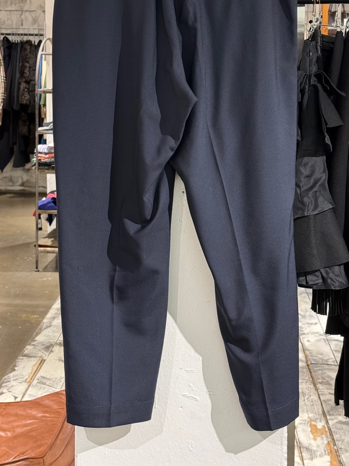 마르니 22ss 네이비 라나버진울 밴딩 슬랙스 팬츠  상품이미지6