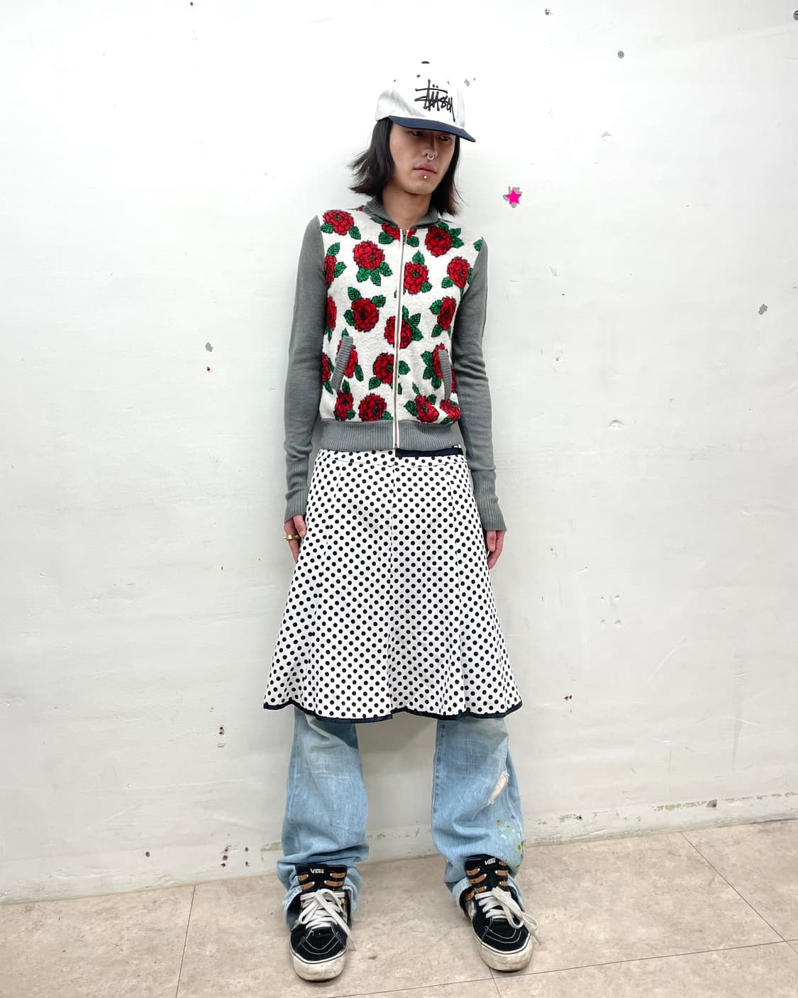 rose-grey crop zip-up 상품이미지5