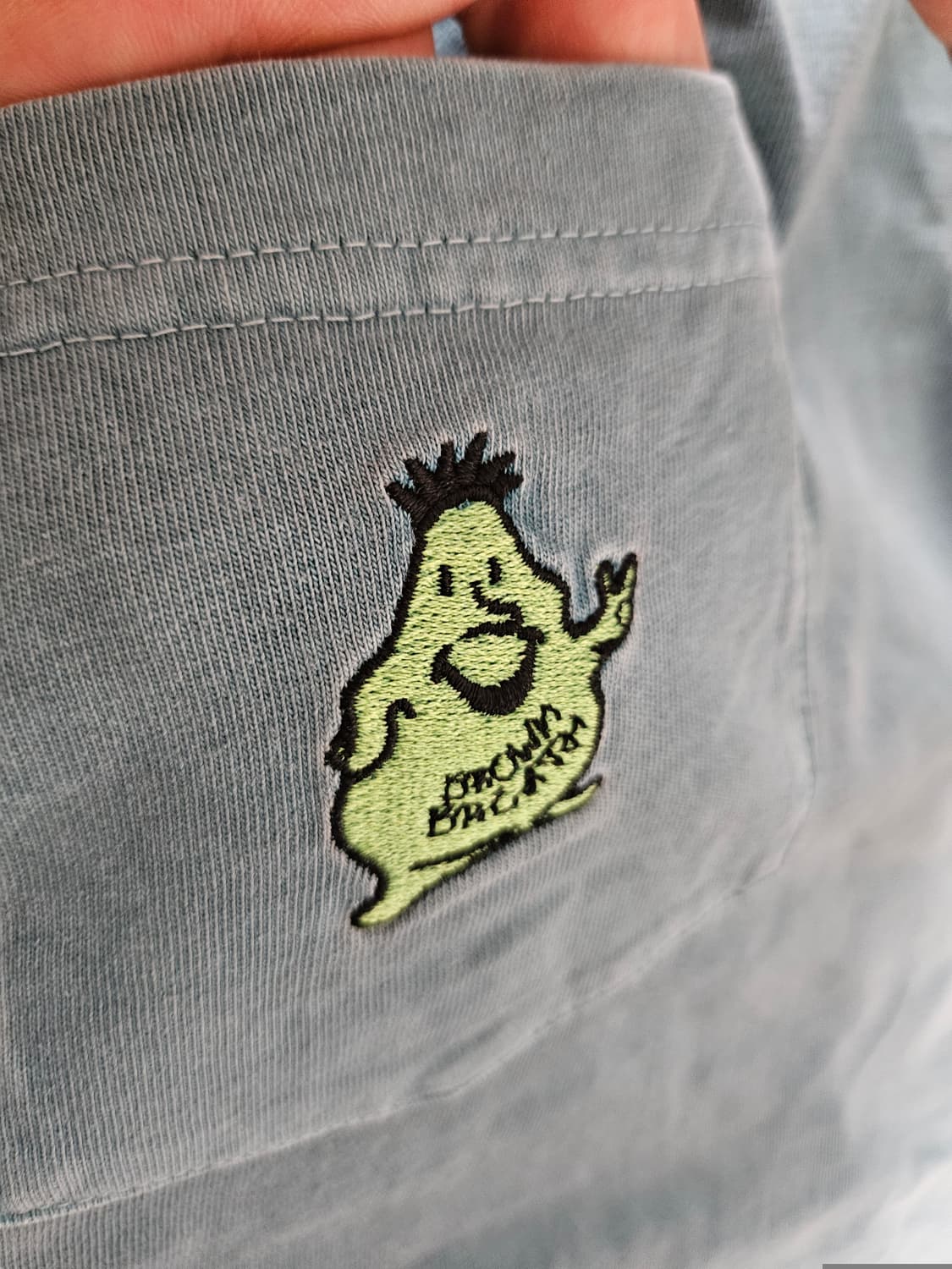 브라운브레스 그래픽 포켓 반팔 티셔츠 - 빈티지 블루  상품이미지4