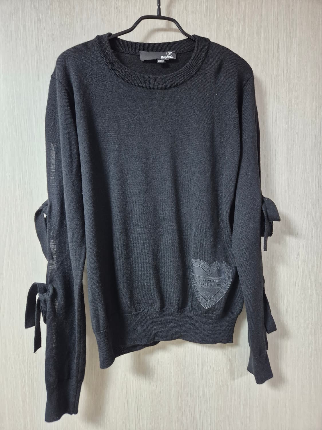 (정품) 러브 모스키노 리본 니트 스웨터 스몰 상품이미지1