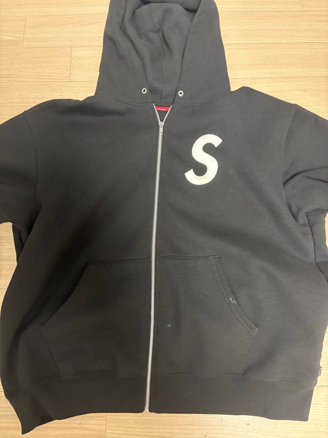 슈프림 s로고 후드집업 xl 상품이미지1