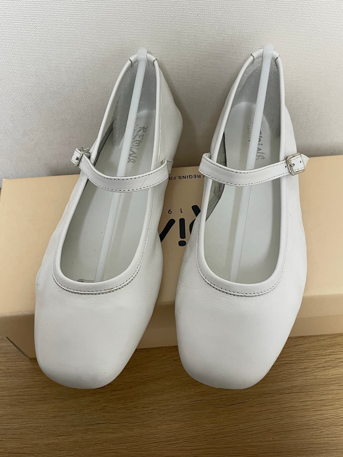 REQINS Honor 흐꺙 메리제인 무광 화이트 37 상품이미지1