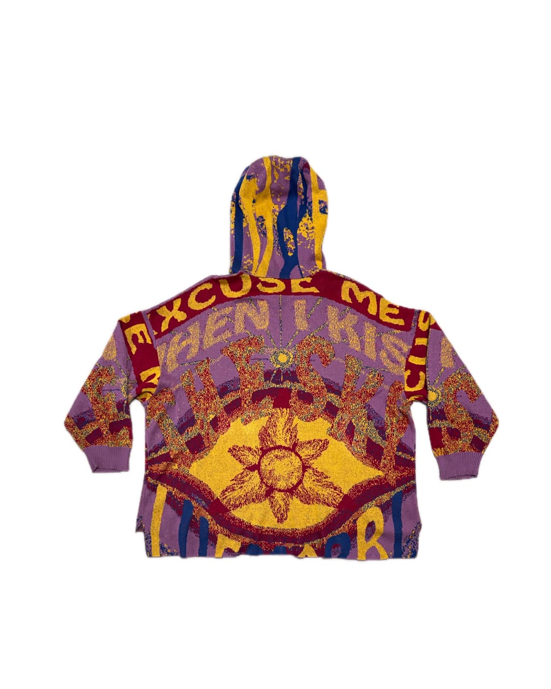 BLUEMARBLE graphic jacquard knit hoodie 상품이미지2
