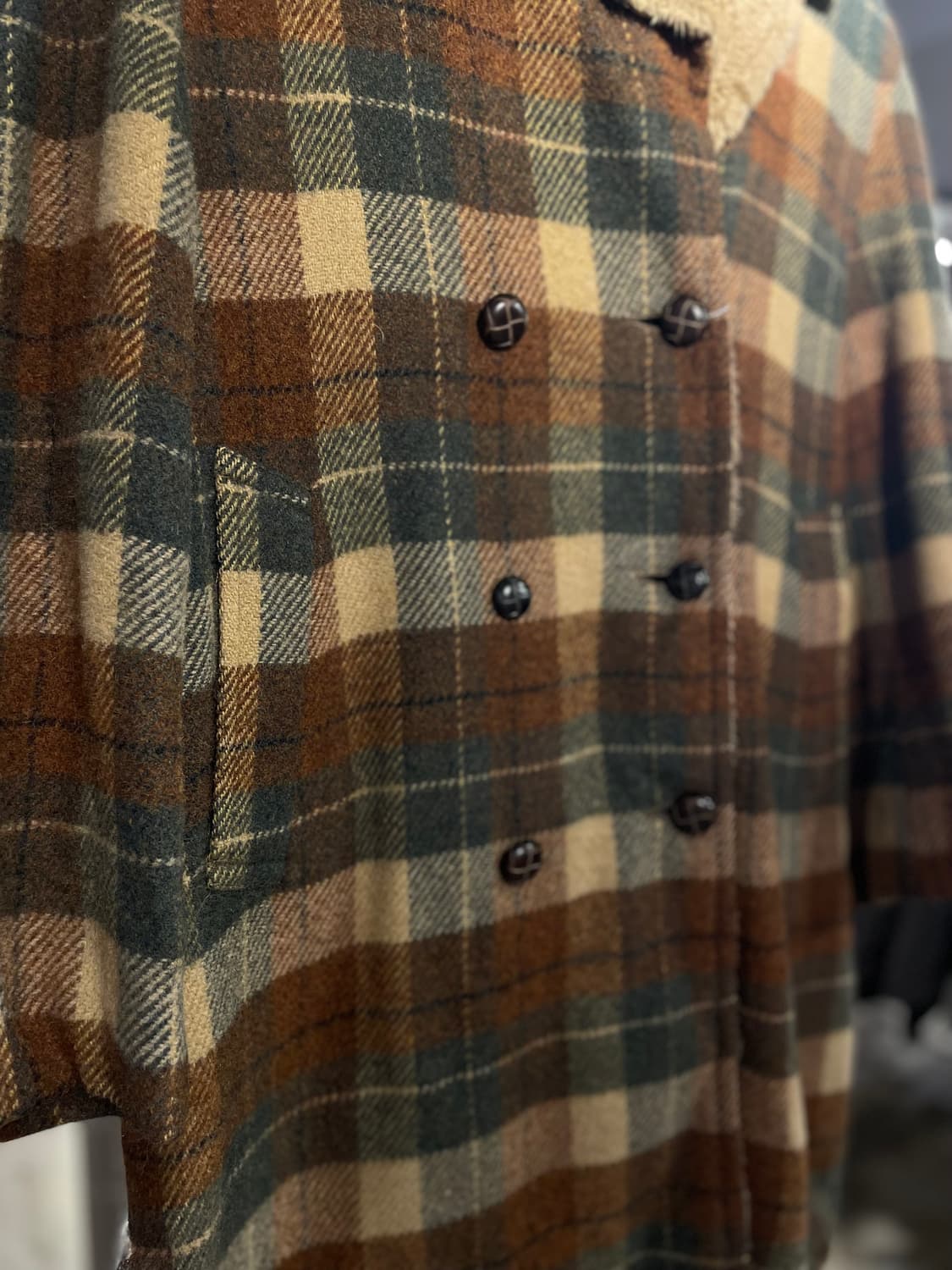 체크 코트 (F581) 상품이미지2