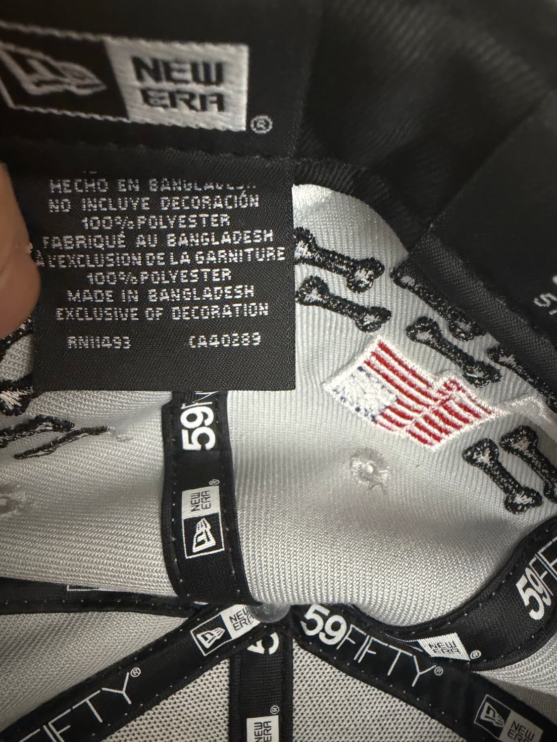 슈프림 뉴에라 59FIFTY 회색 캡모자 상품이미지3