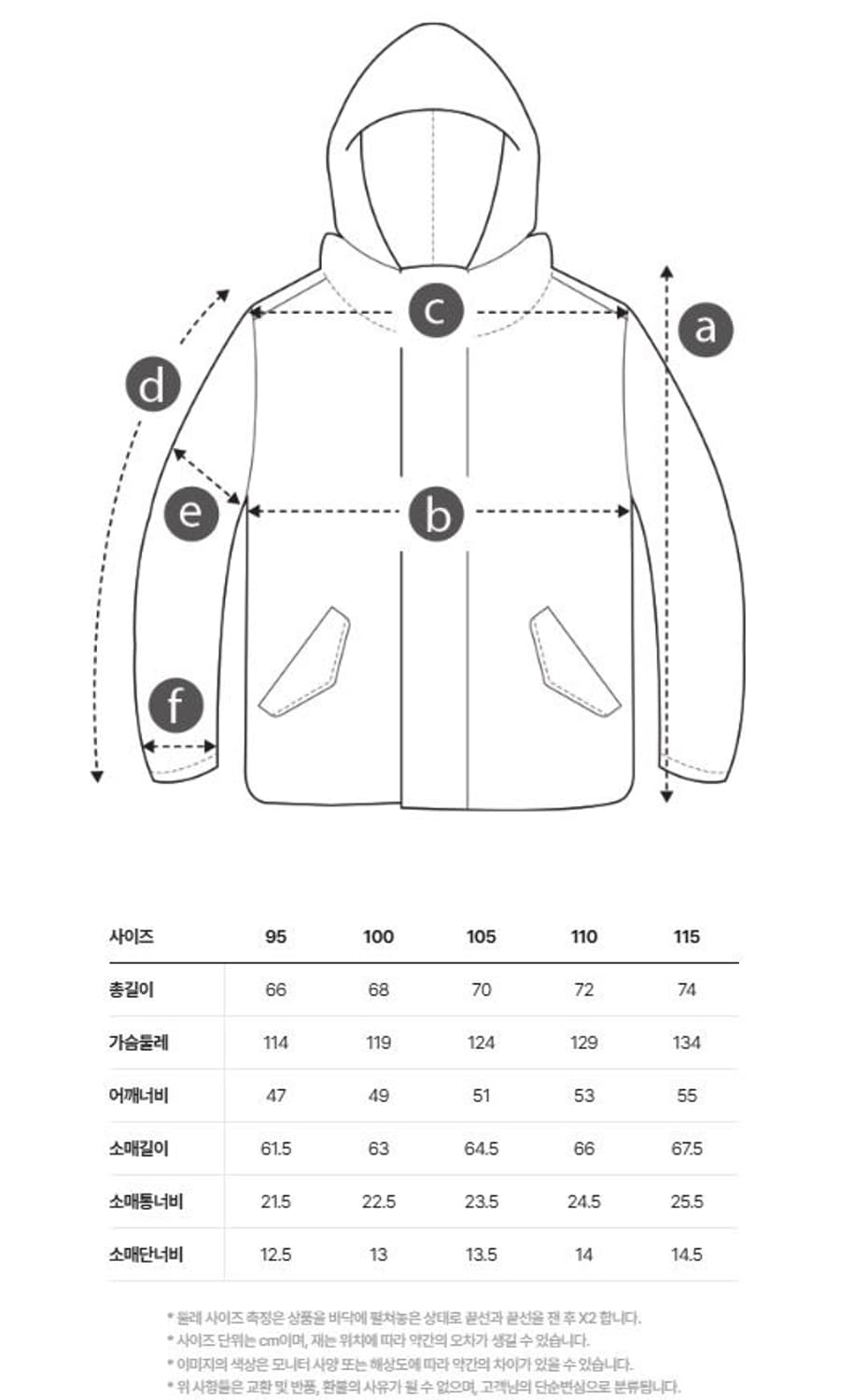 헨리코튼 / 디테처블 후드 울 다운 점퍼 105 사이즈 상품이미지7