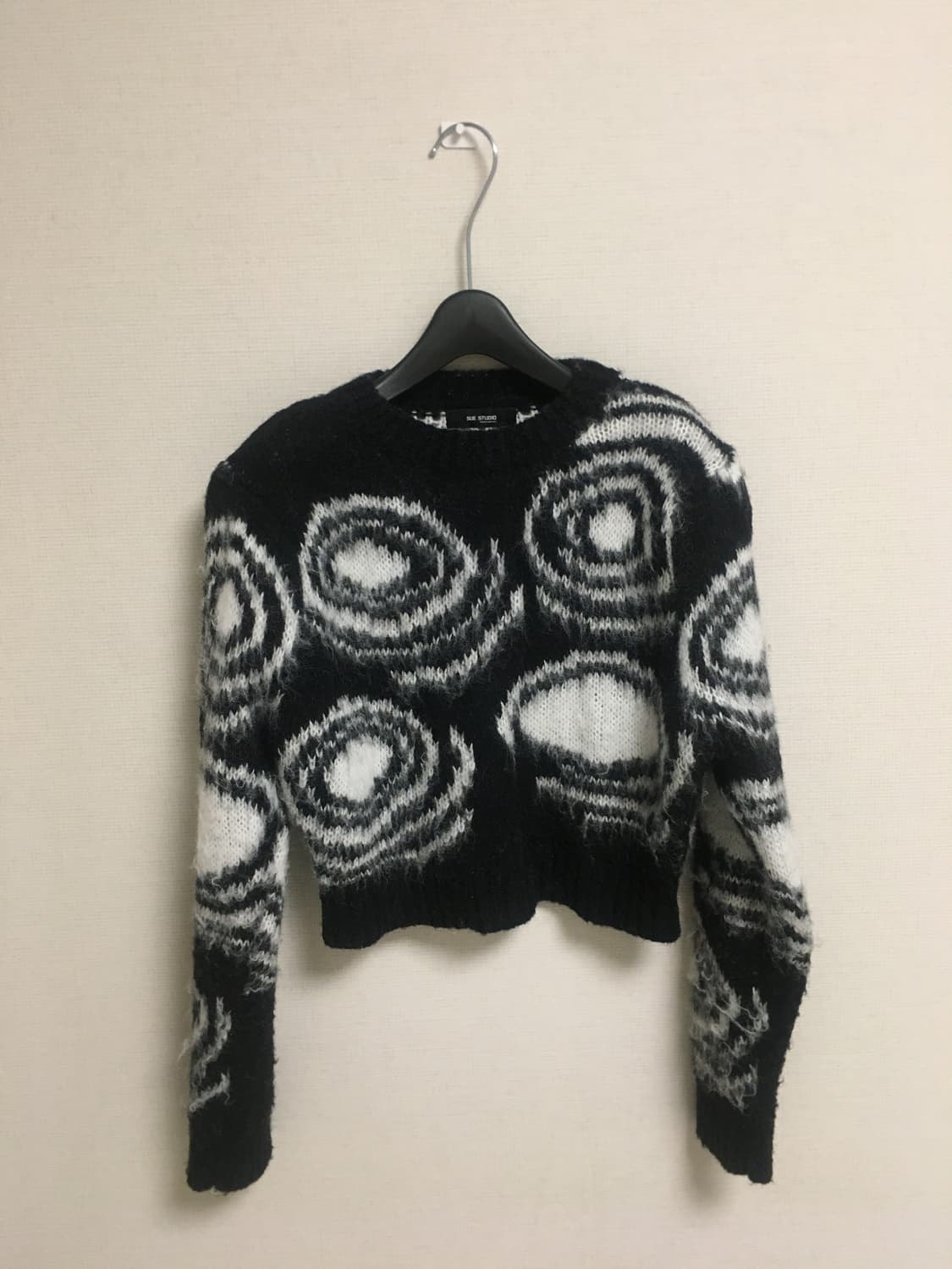 헤어리 니트 블랙 상품이미지1