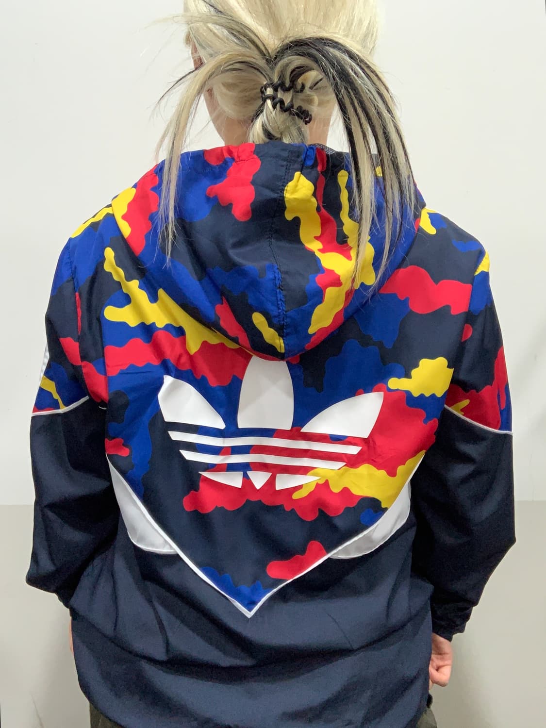 (빈티지)Adidas 아디다스 빅 트레포일 멀티 카모 윈드브레이커 상품이미지2