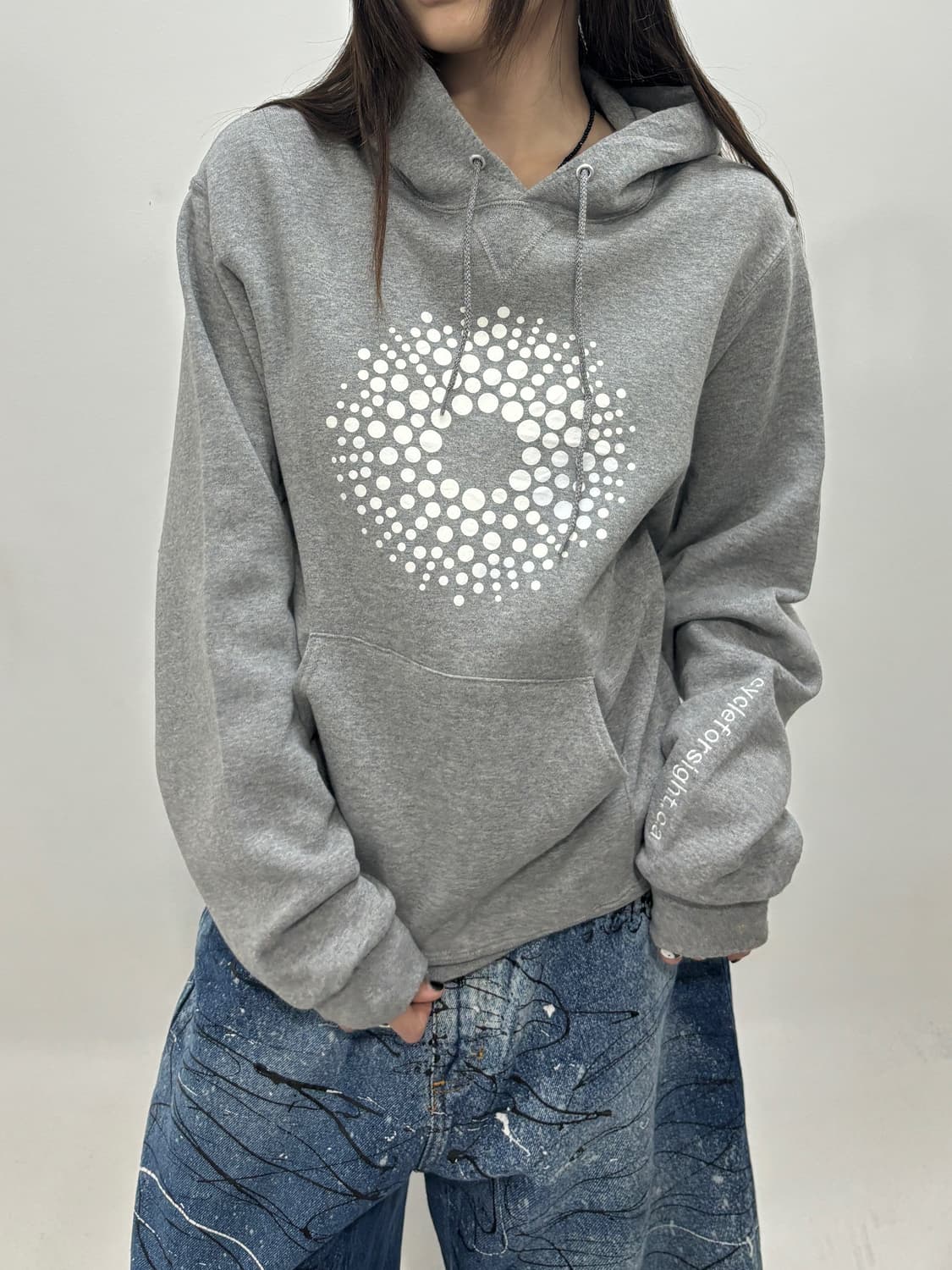 90s올트스쿨 러셀그레이후드  상품이미지1