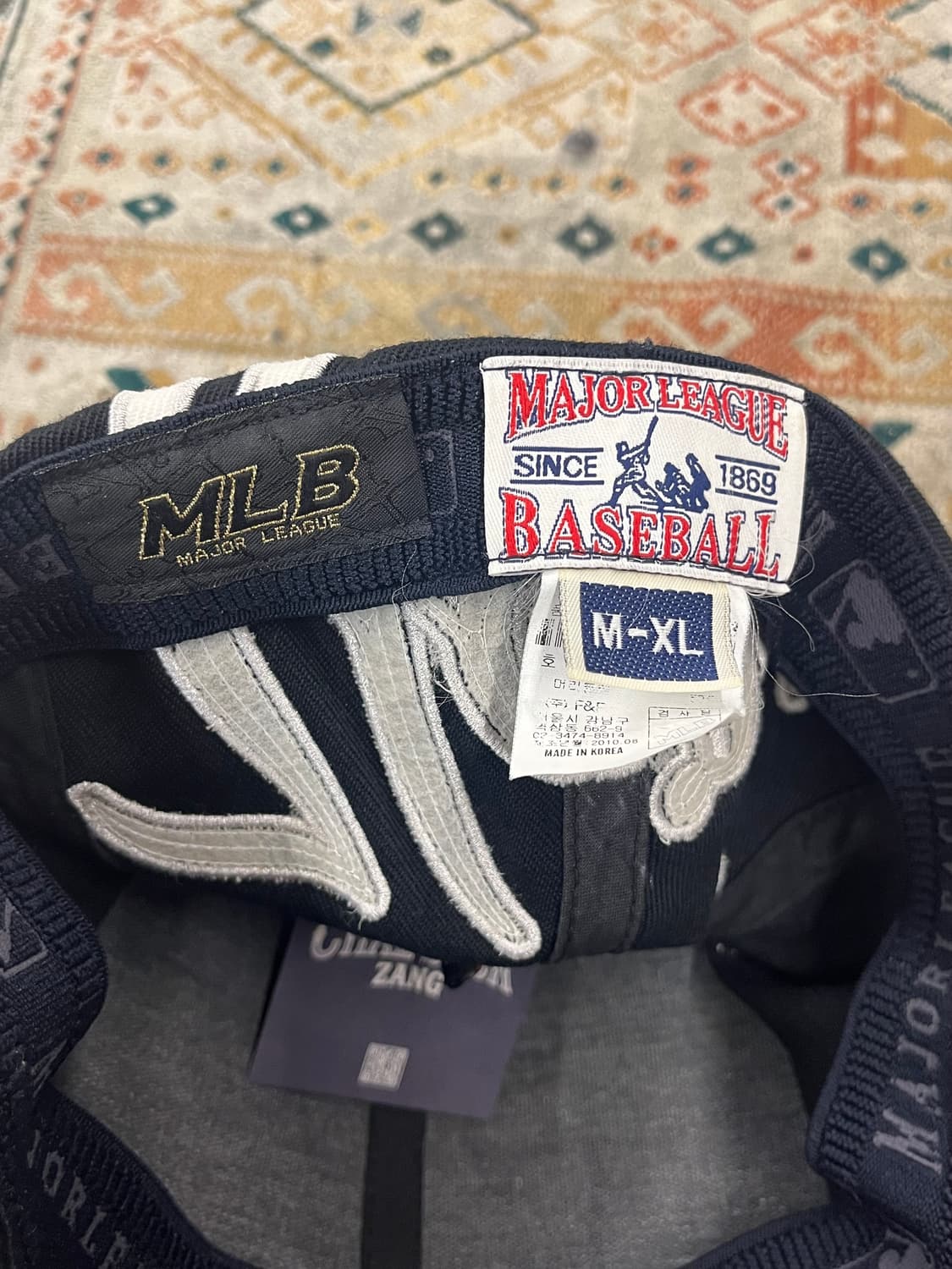 MLB 뉴욕 레터링 볼캡 블랙 M-XL #csz3775 상품이미지3