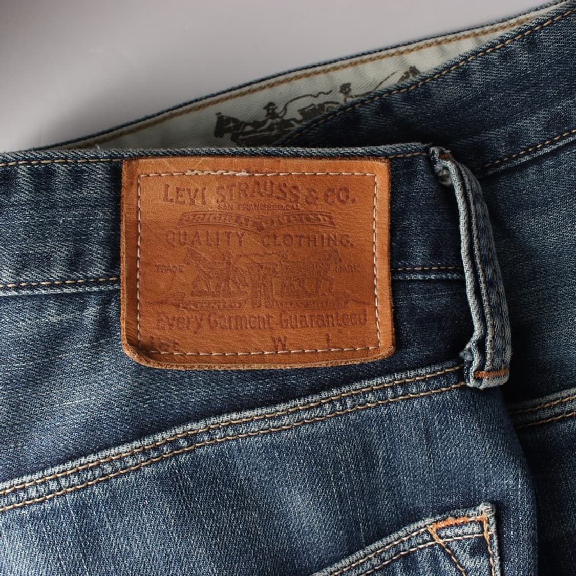 리바이스 511 슬림 스트레이트 중청 워싱 데님 32 상품이미지6