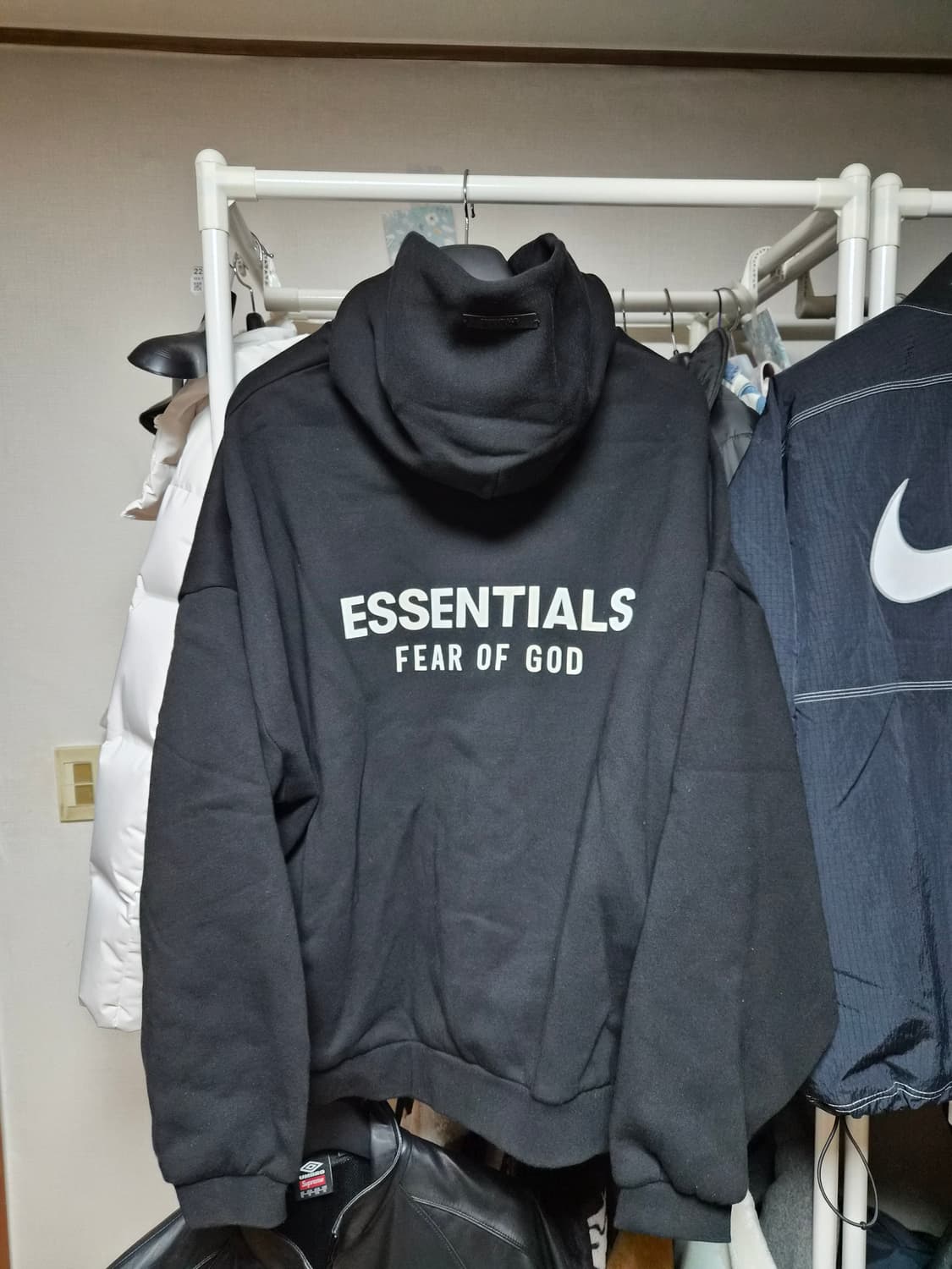 24FW 피오갓 플리스 후드 블랙 상품이미지1