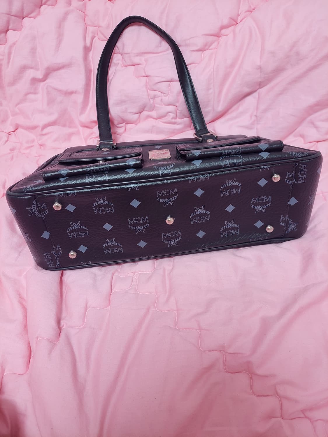 급처상태좋음!MCM엠씨엠 개런티카드내부택O 비세토스 토트백숄더핸드백가방 상품이미지9