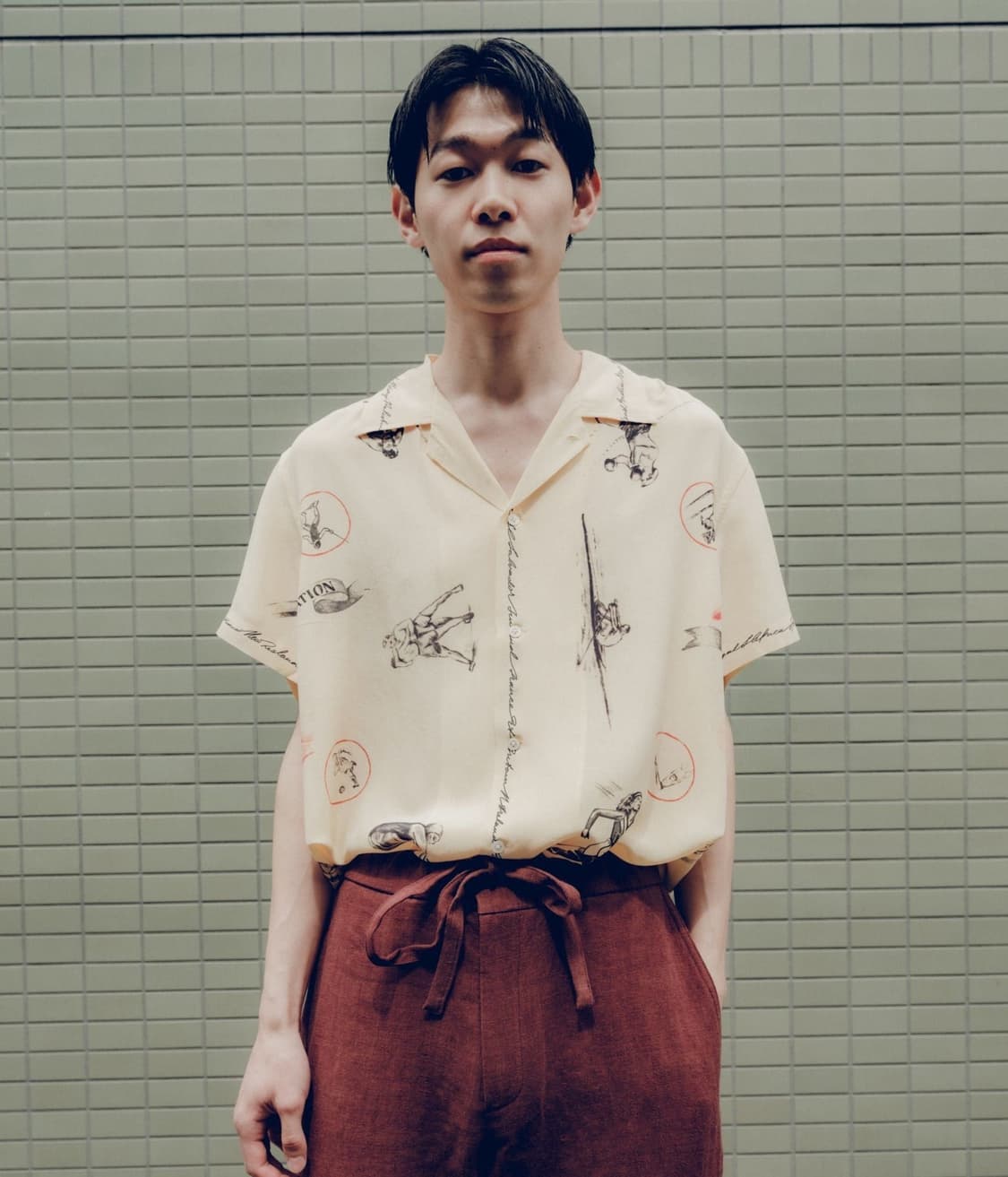 [L,XL]보디 BODE Game 실크 셔츠/옐로우 상품이미지8