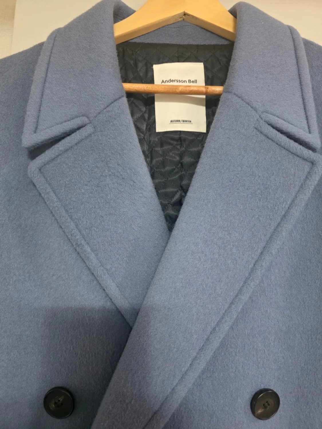 앤더슨벨 유니섹스 캐시미어 올슨 오버사이즈 코트 M 상품이미지4