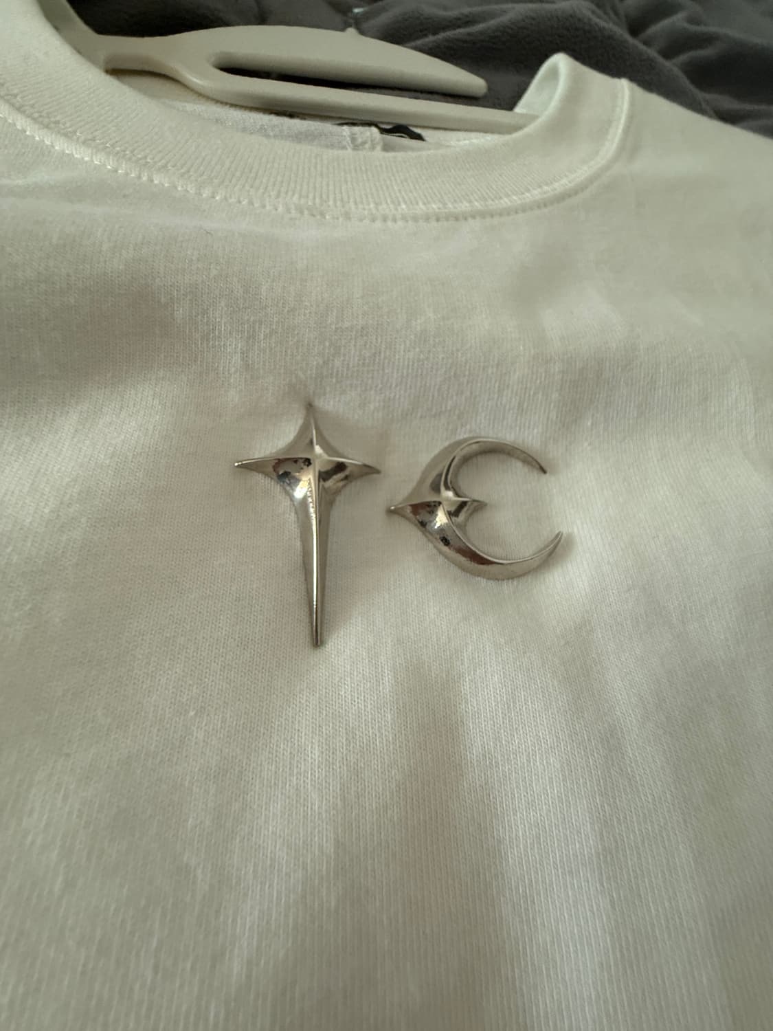 떠그 클럽 백 티셔츠 슬림 화이트 상품이미지2