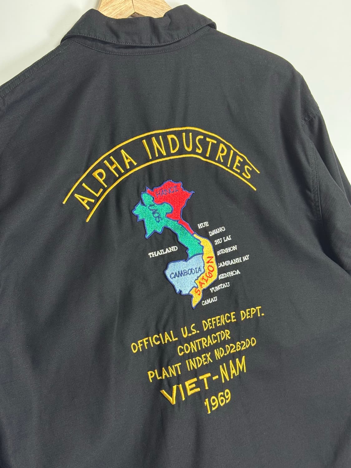 알파 재팬 수베니어 스카잔 자수 베트남 유틸리티 셔츠 자켓 XL 상품이미지4