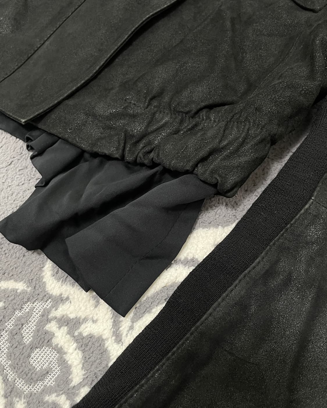 Time Goat Skin Layered Leather Jacket 상품이미지7