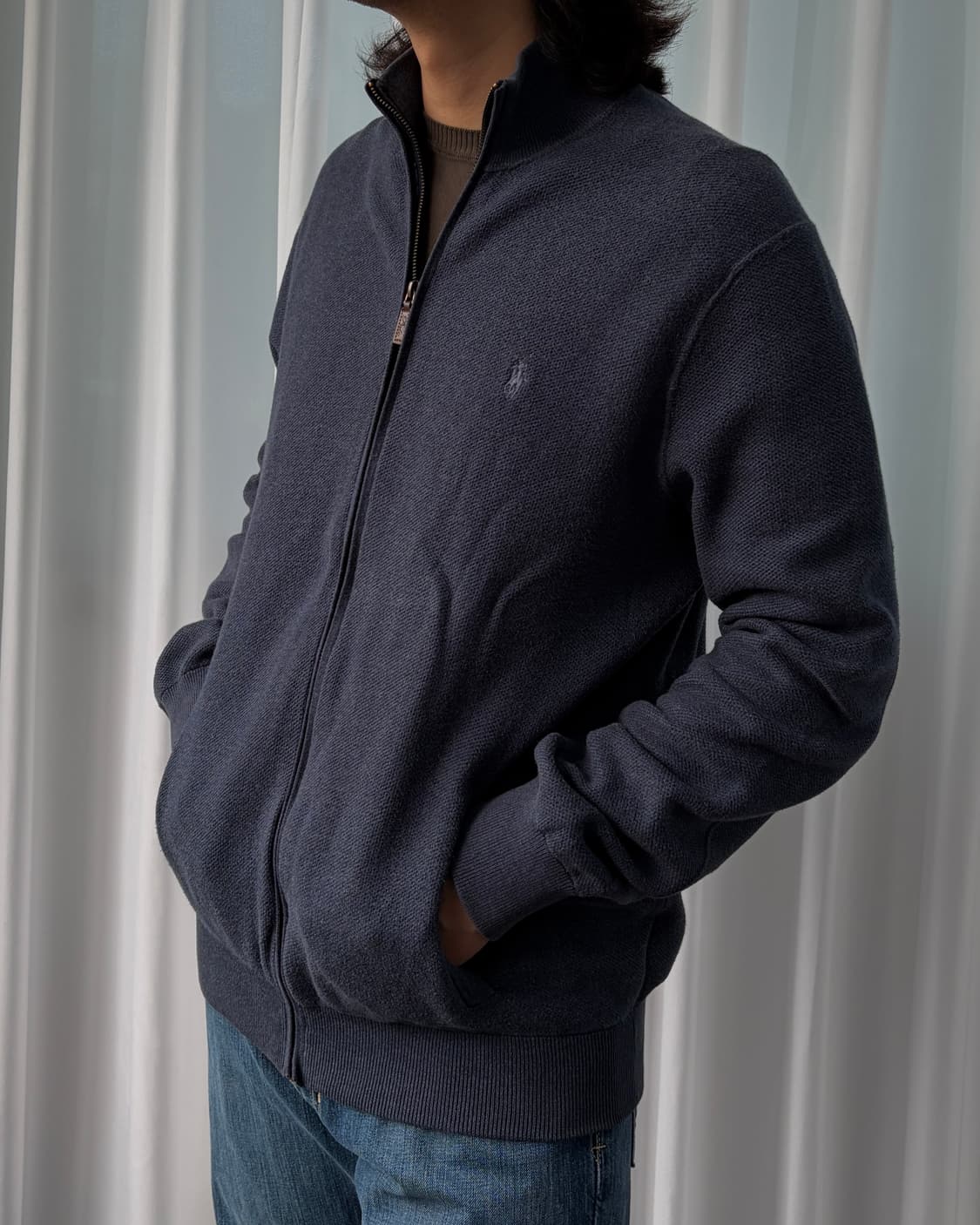 [XL]폴로 랄프로렌 피마코튼 니트 집업 상품이미지3