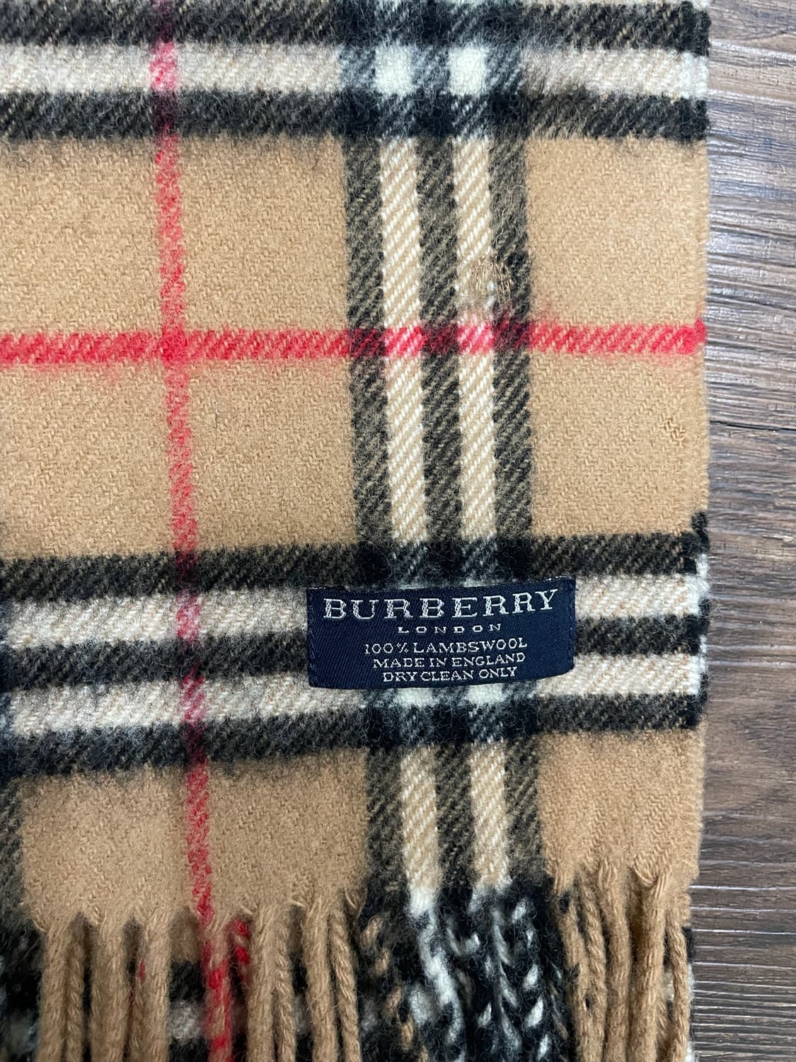 버버리 램스울 노바체크 머플러 목도리 베이지 상품이미지3