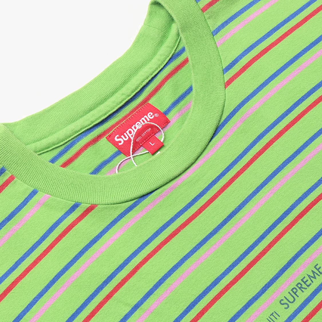  SUPREME "Green Stripe T-Shirts" 상품이미지5
