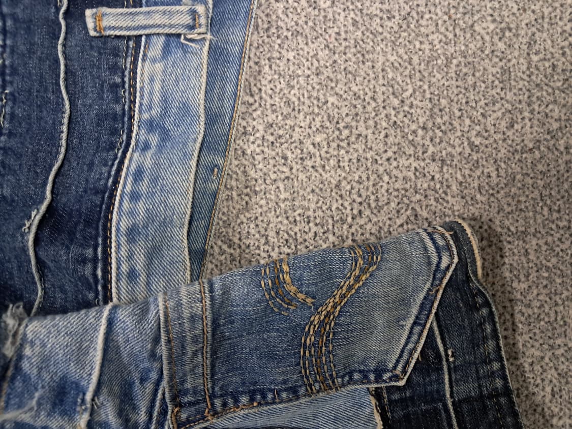 리바이스 데님패치워크 크롭자켓 상품이미지4