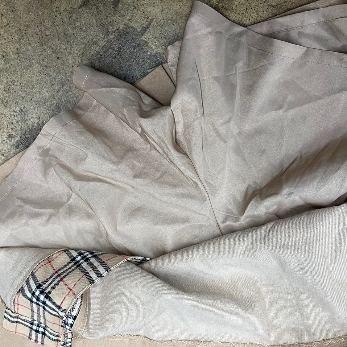 [정품/13] 버버리 베이지 체크 스커트 상품이미지7